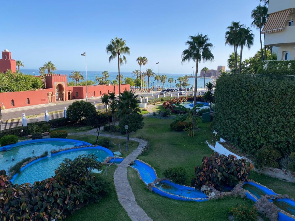 Modern Sea View Studio In Benal Beach Benalmádena Esterno foto